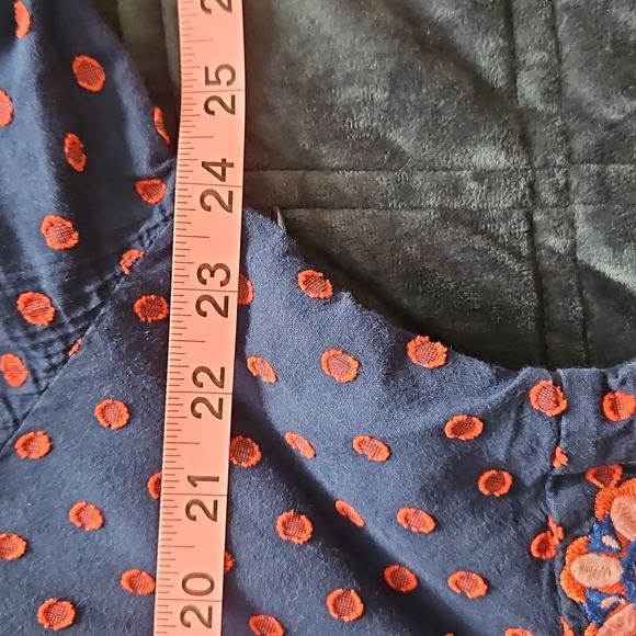 🌸 Boden | Navy Flossie Embroidered Midi| Sz 18| Sold Out, Cotton, Lined 🌸 - Picture 5 of 9